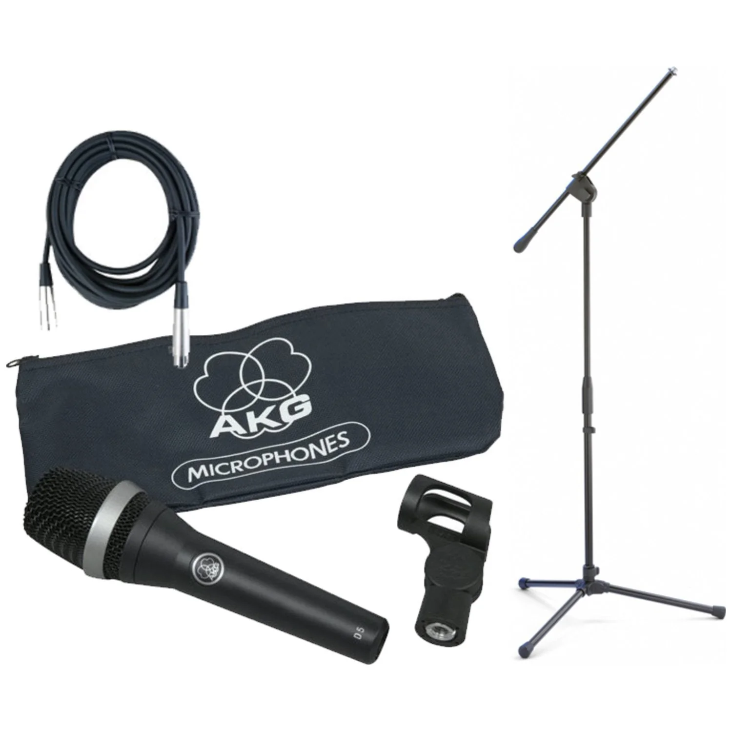 AKG Pro Audio Stage Pack D5 Vocal Dynamic Microphone