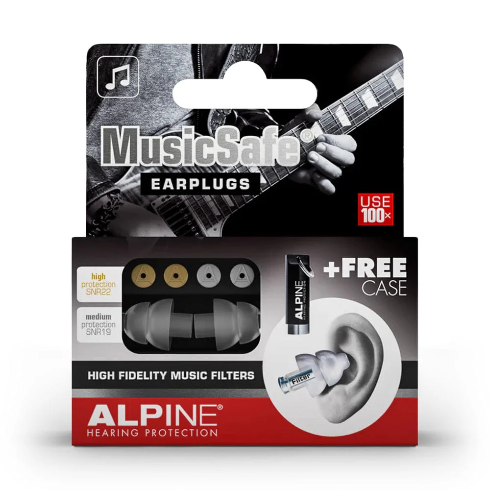 Alpine Hearing Protection MusicSafe High Fidelity Music Filter Earplugs