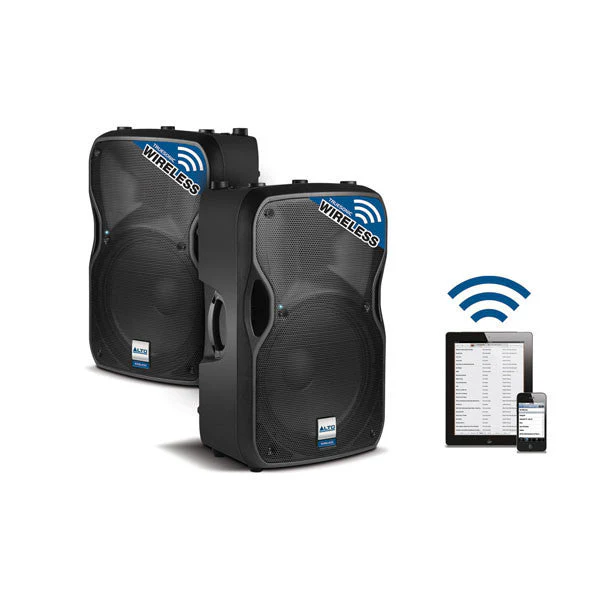 Alto TS115W Active 800 Watt 2-Way 15inch PA Loudspeaker with Wireless Connectivity - Pair