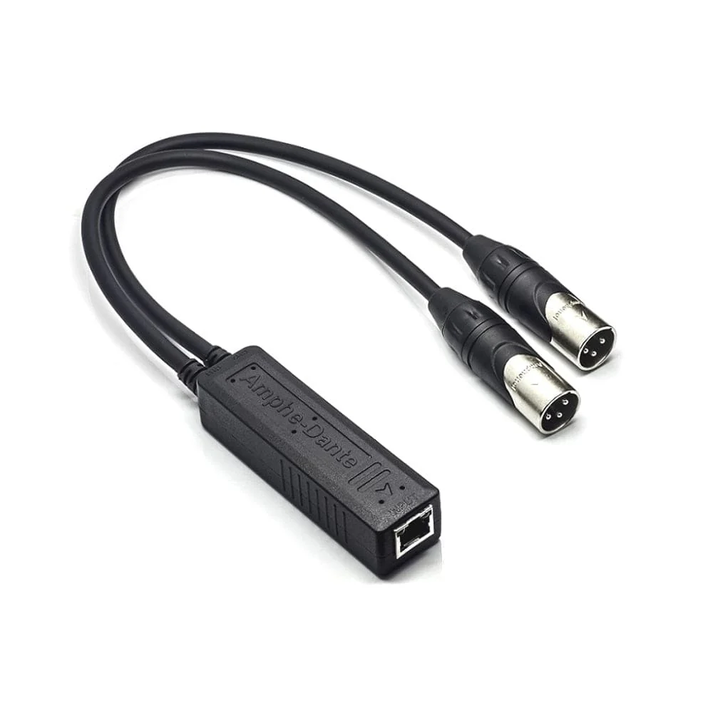 Amphenol RJD1212-0050 Amphe-Dante RJ45 Audio Adapter with Dual Channel Output