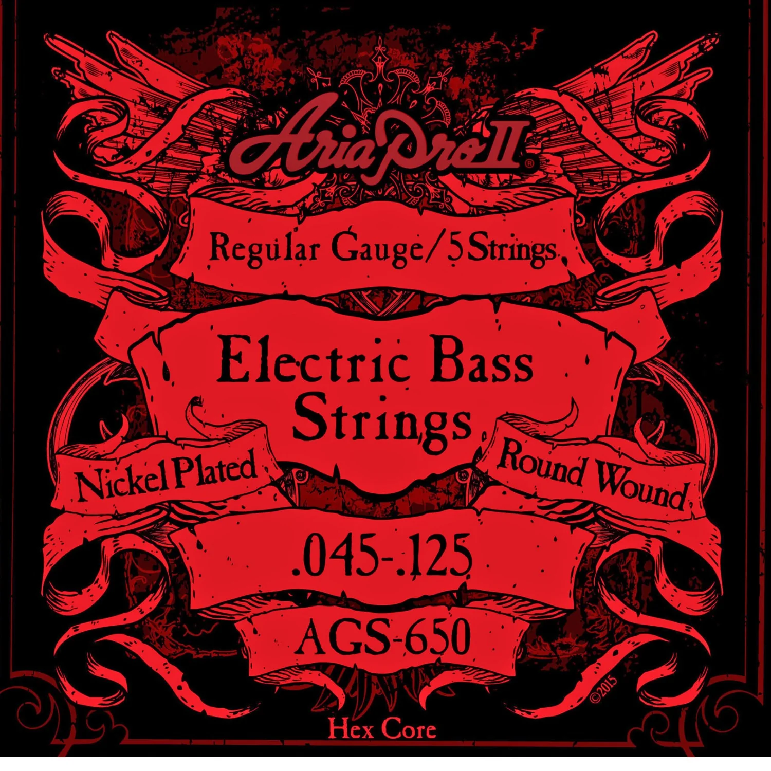 Aria AGS Nickel Plated Round Wound Bass Guitar String - Image 5