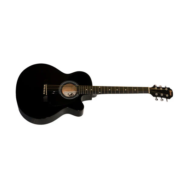 Aria Fiesta 30041C Acoustic Cutaway Guitar - Black