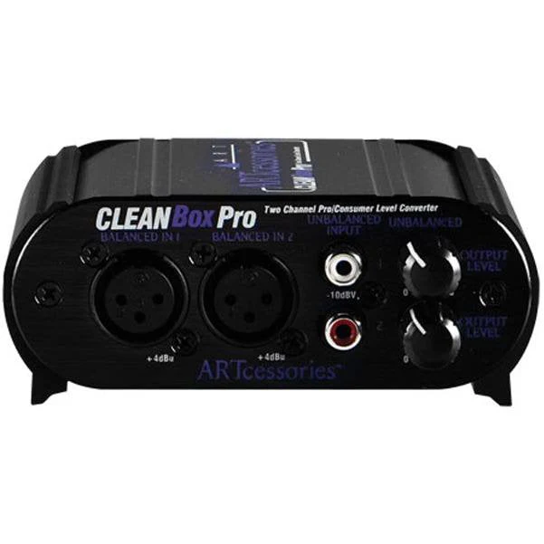ART CleanBox Pro Dual Channel Level Converter D I Box