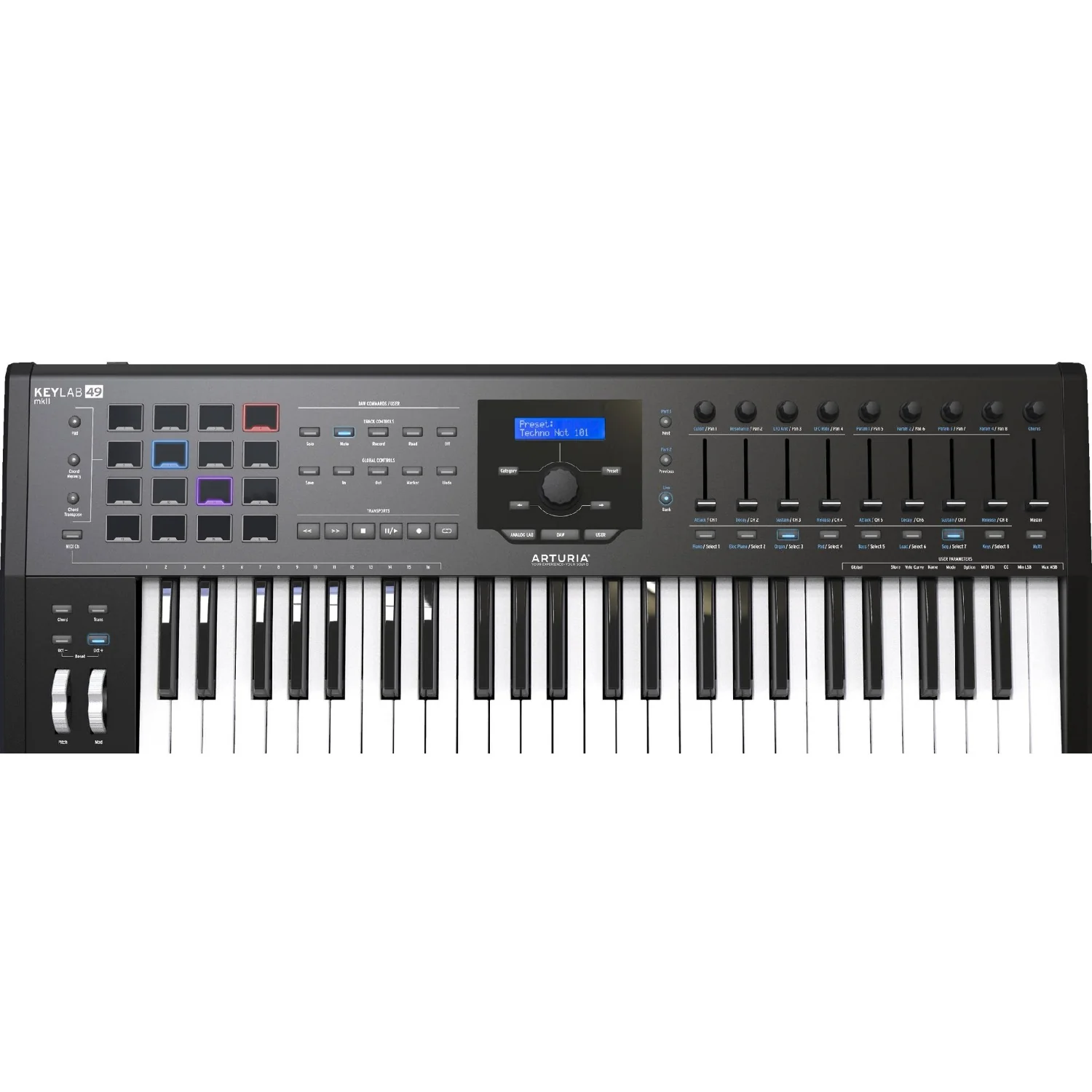 Arturia Keylab 49 MKII Midi Keyboard Controller with VC9 Software Bundle