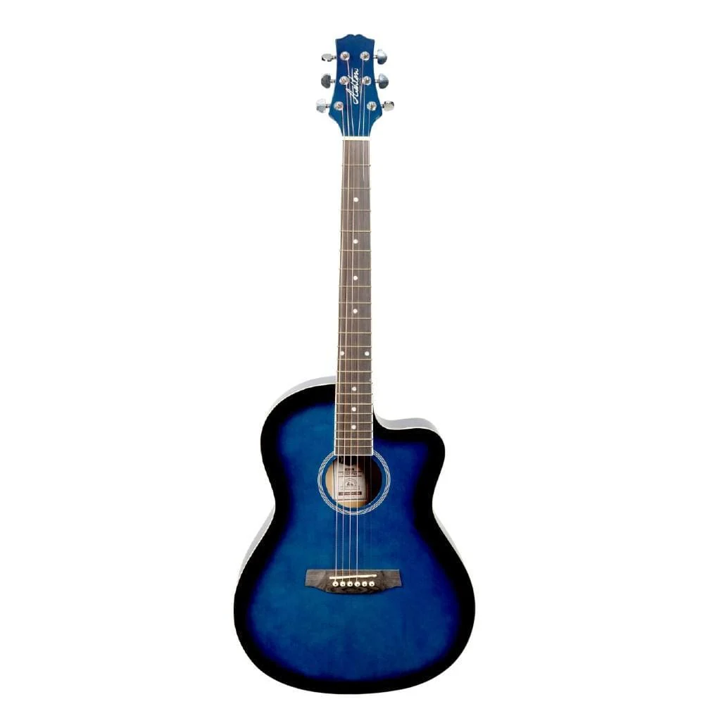 Ashton D10C 39-inch Cutaway Acoustic Guitar with Gigbag, Picks, Strap, Cloth & Ebook - Image 14