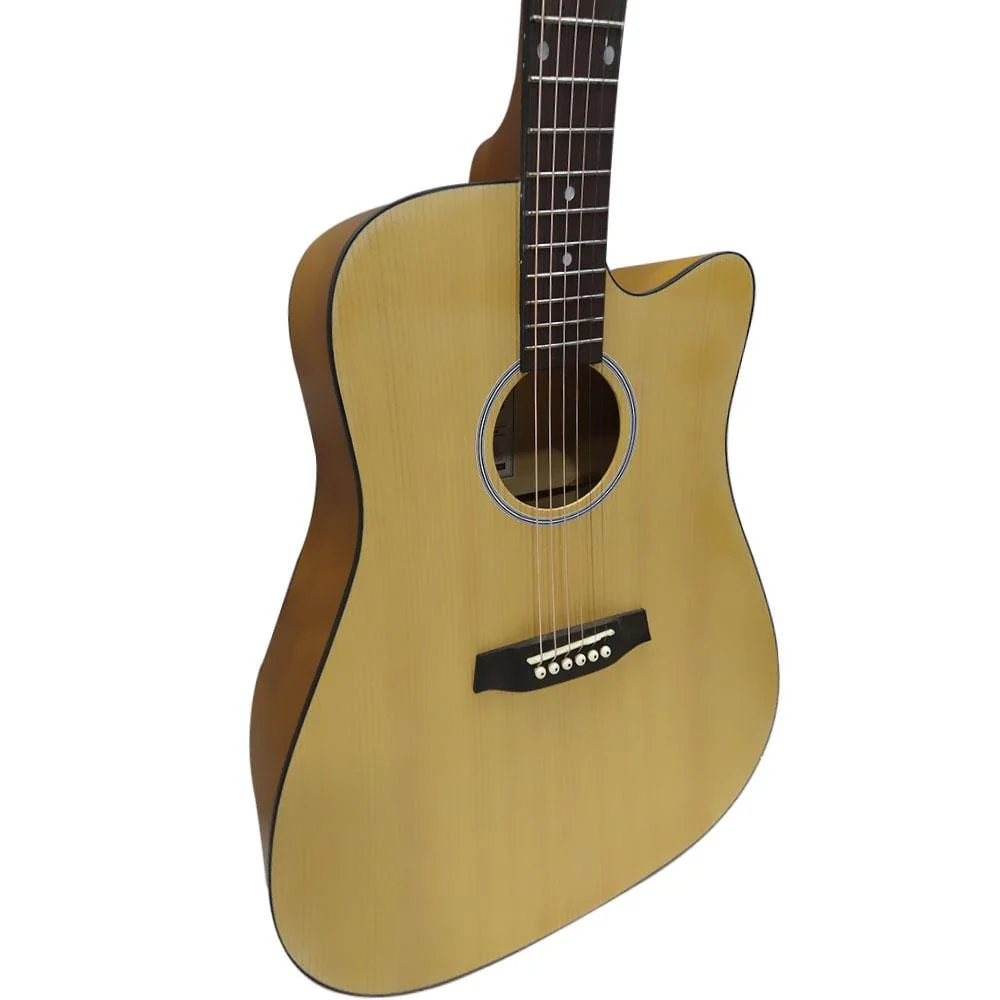 Ashton D20C NTM Dreadnought Cutaway Acoustic Guitar - Natural Matte - Image 11