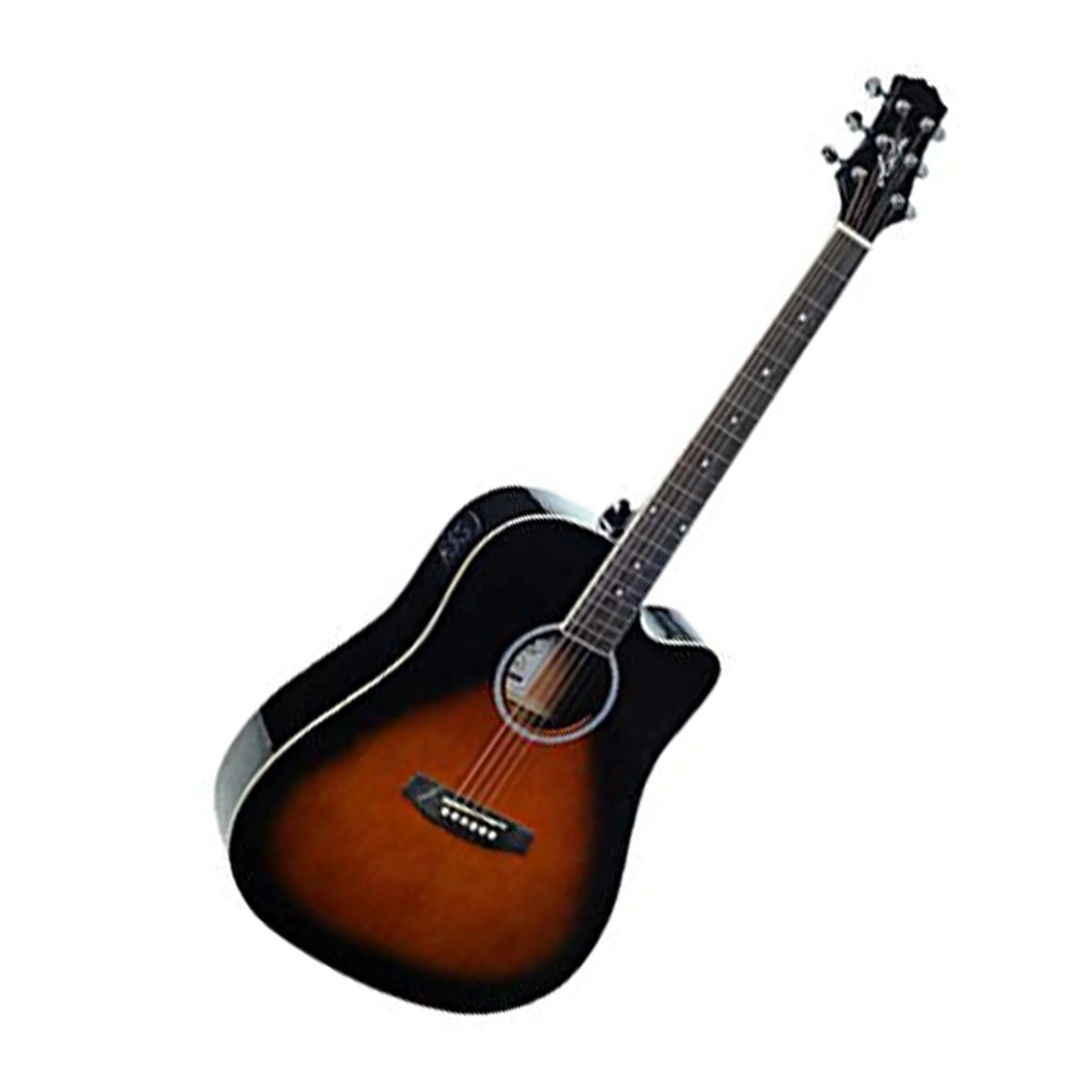 Ashton D20CEQ Dreadnought 41-Inch Cutaway Electro-Acoustic Guitar With Gigbag, Picks, Strap, Cloth, Cable & Ebook - Image 6