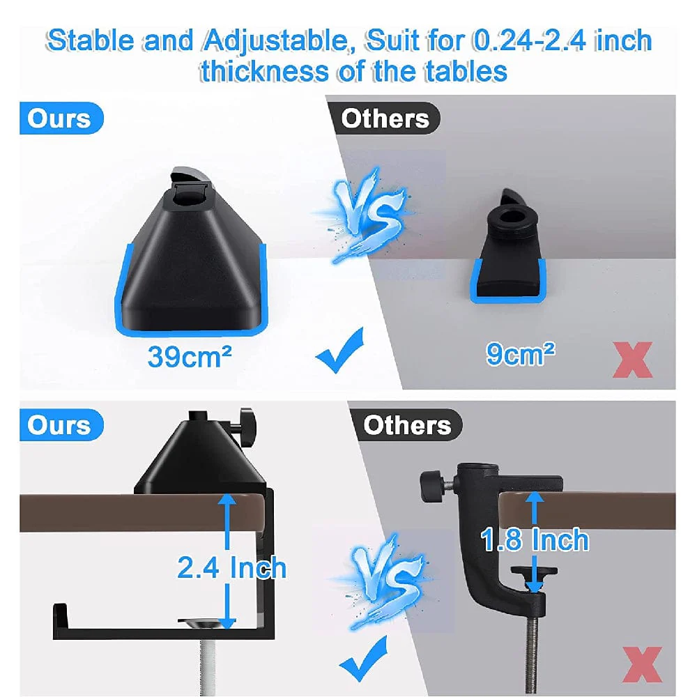 Audio Array AA-12 Short Springless All Metal Microphone Arm Stand - Image 6