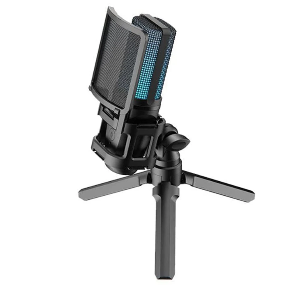 Audio Array AM-C32 RGB USB Condenser Microphone with Tripod Pop Filter and Shock Mount