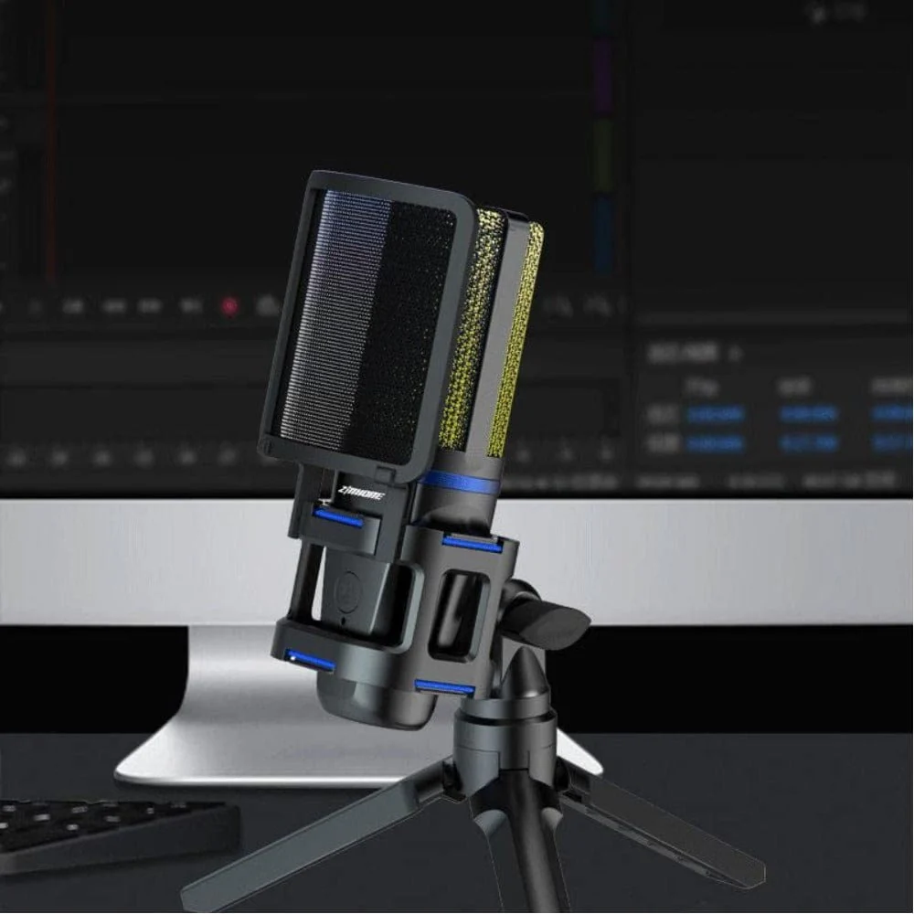 Audio Array AM-C32 RGB USB Condenser Microphone with Tripod Pop Filter and Shock Mount - Image 6
