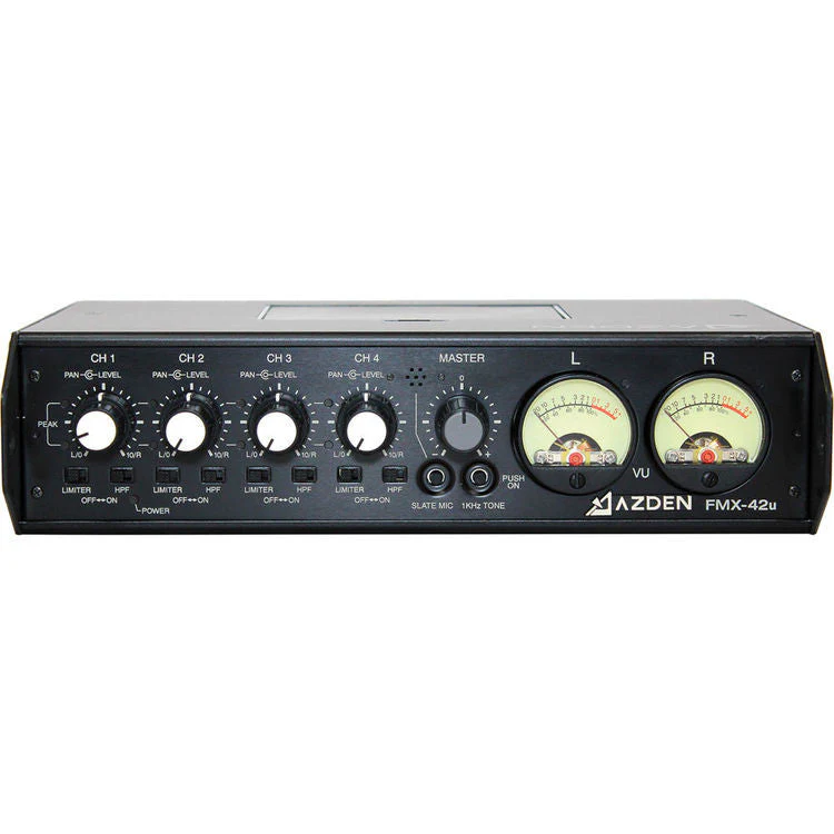 Azden FMX-42u 4 Channel Microphone Field Mixer