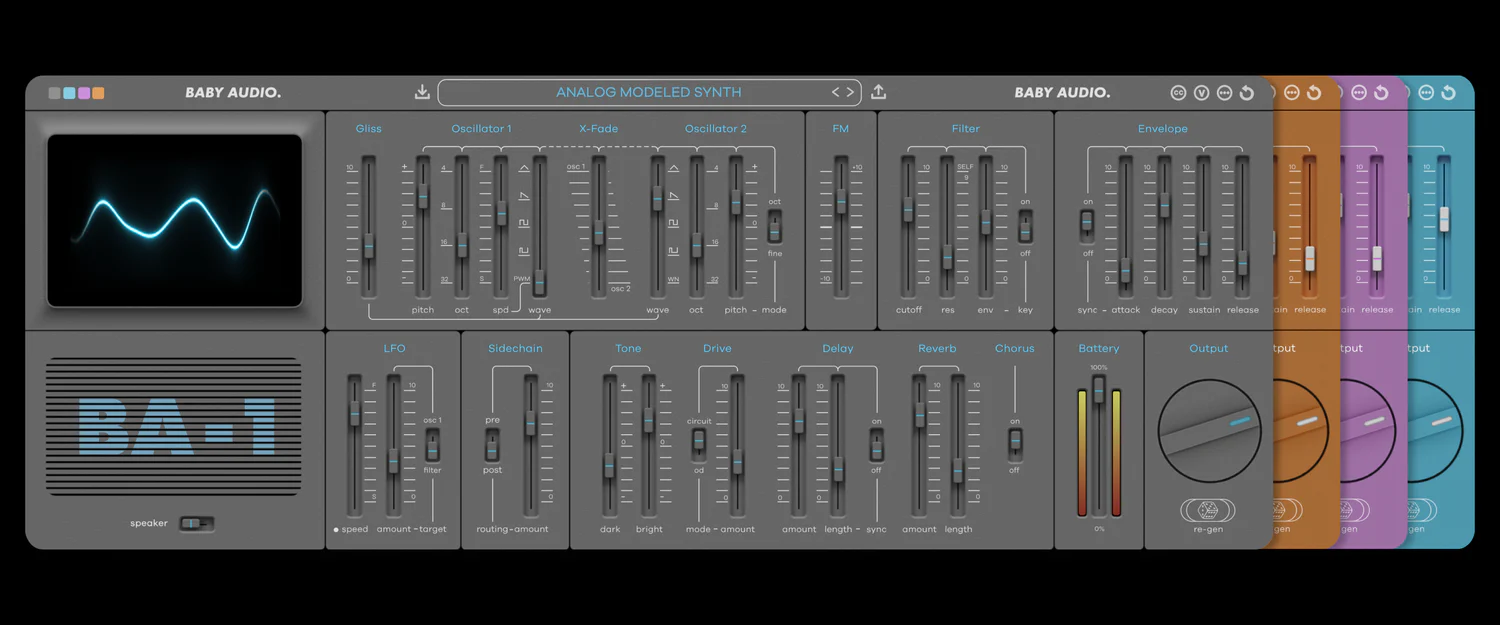 Baby Audio BA-1: Virtual Synthesizer