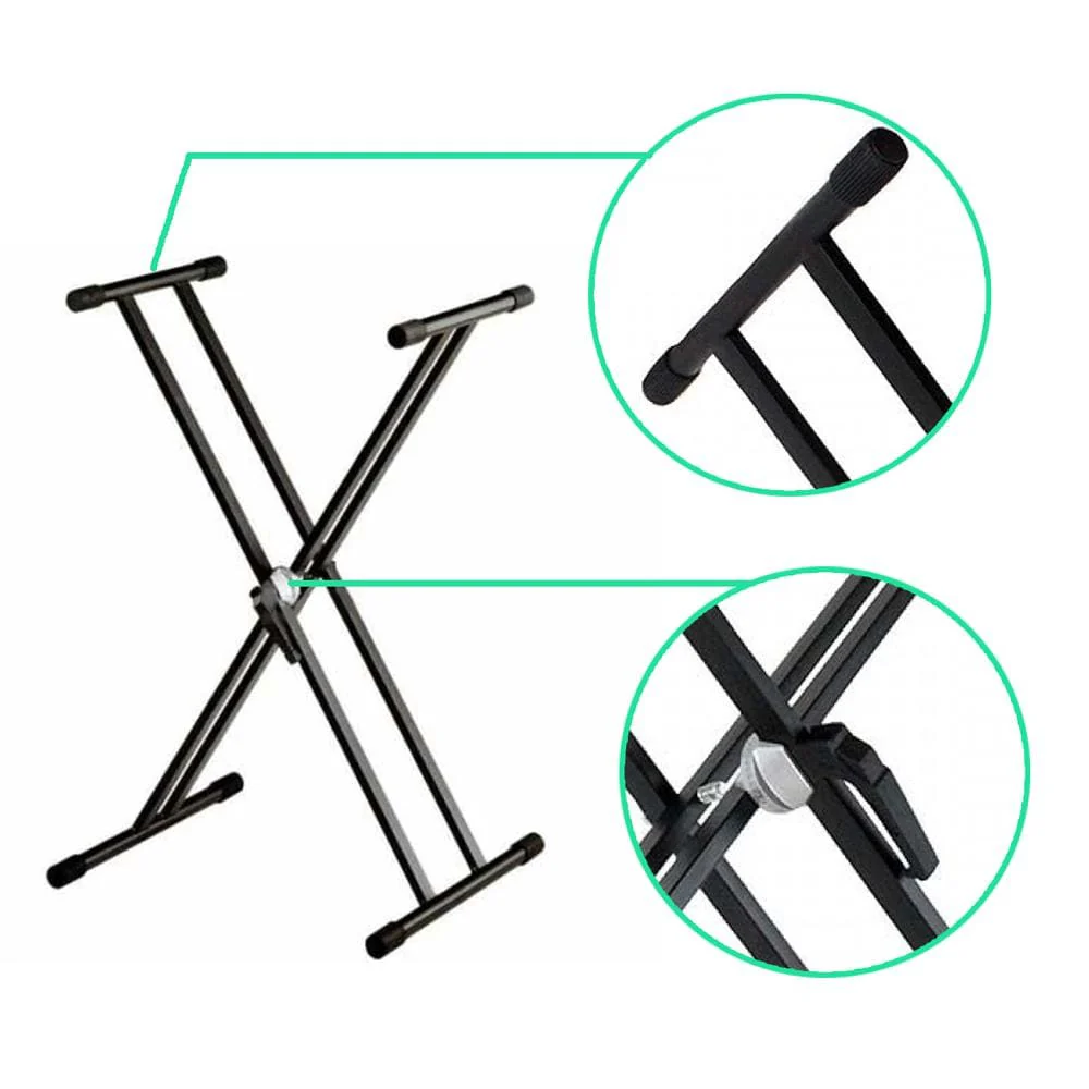 Bajaao DXKS-01 Double Braced X-Adjustable Keyboard Stand