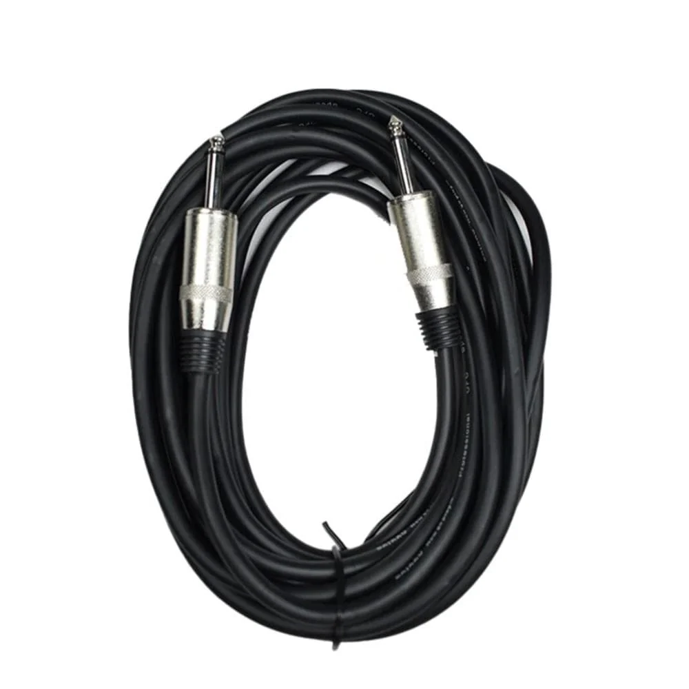 Bajaao TS to TS Mono Unbalanced Instrument / Speaker Cable - Black