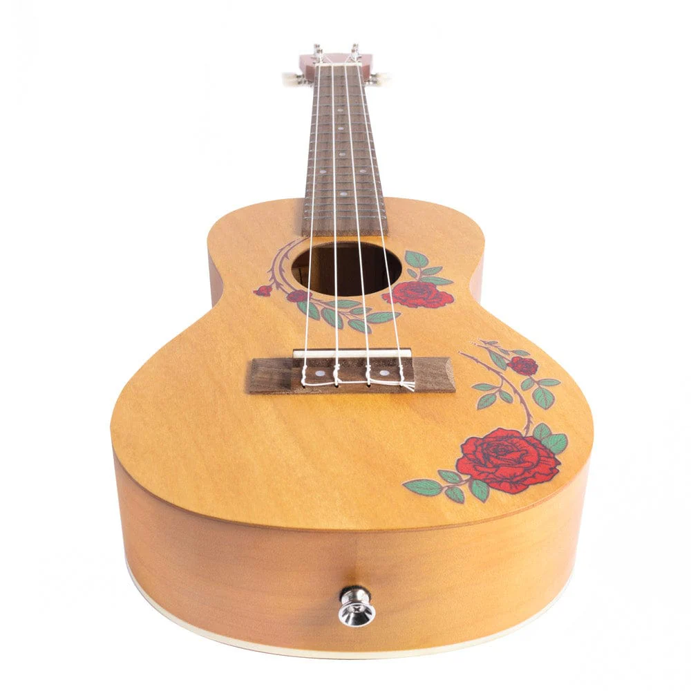 Bamboo New Generation Flower Line Series Concert Ukulele with Gig Bag - Image 4