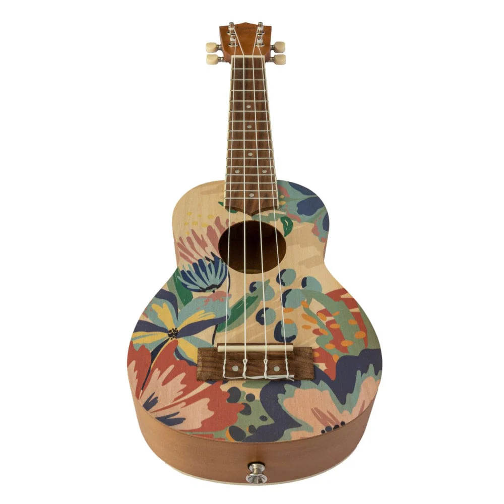 Bamboo New Generation Flower Line Series Soprano Ukulele with Gig Bag - Image 4