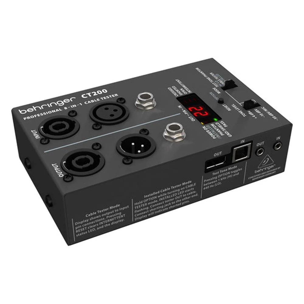 Behringer CT-200 Microprocessor-Controlled Cable Tester