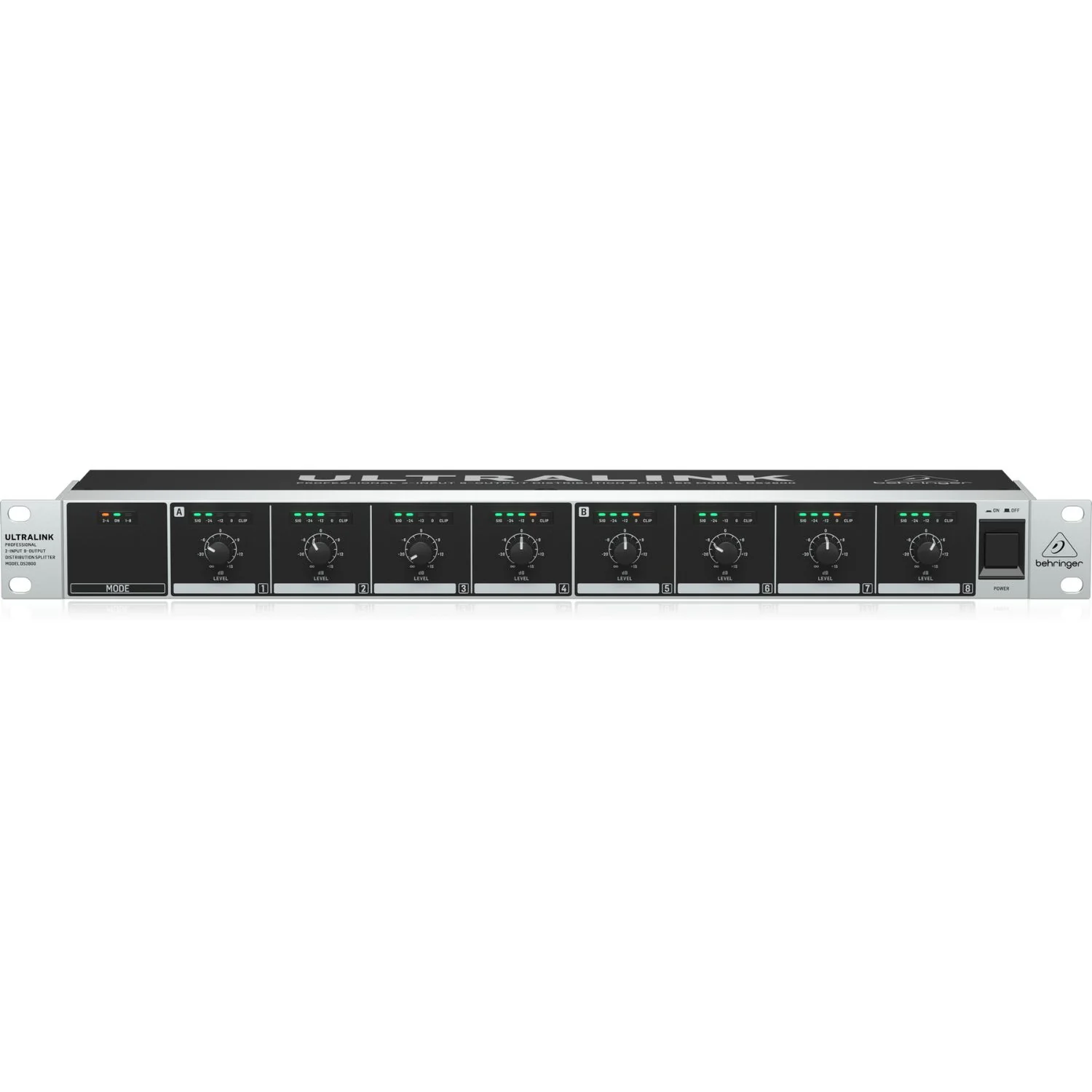 Behringer DS2800 Professional 2-Input 8-Output Distribution Splitter