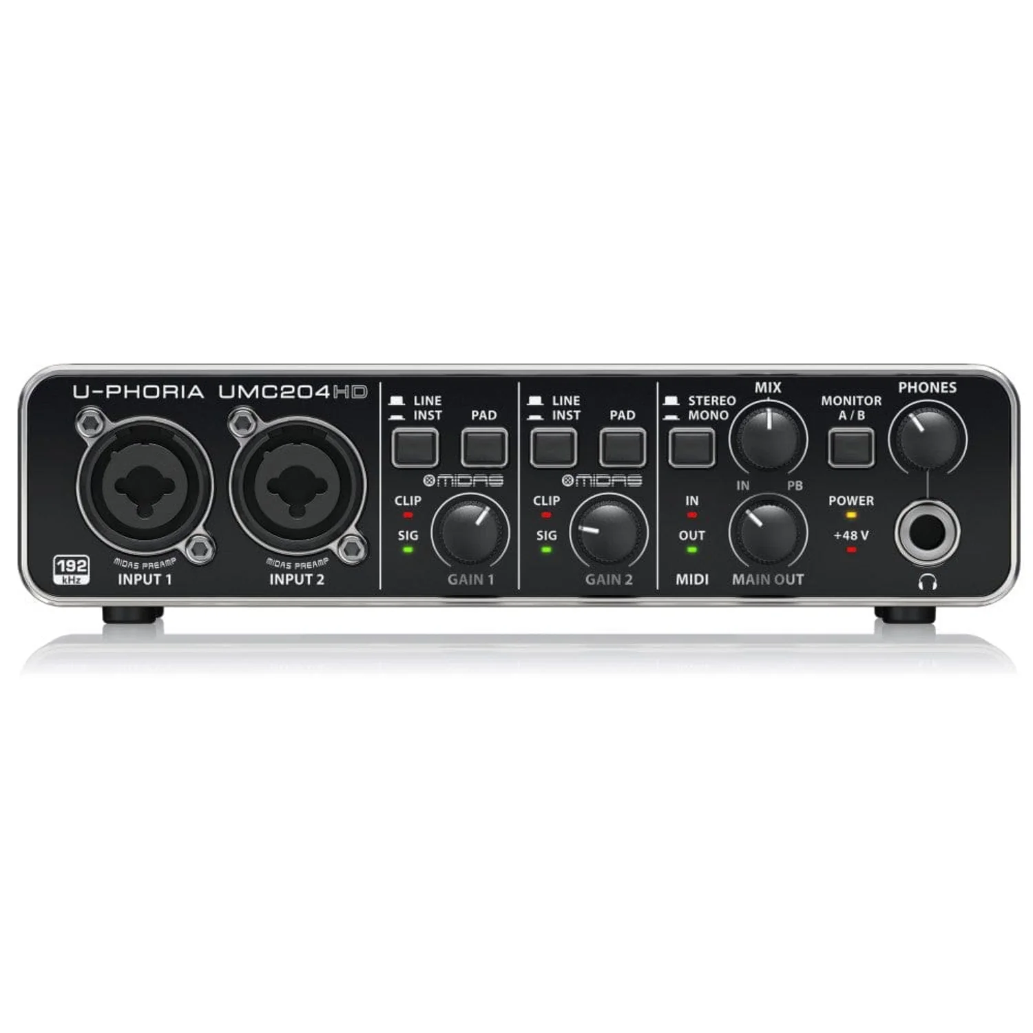 Behringer U-PHORIA UMC204HD 2X4 Audio Interface
