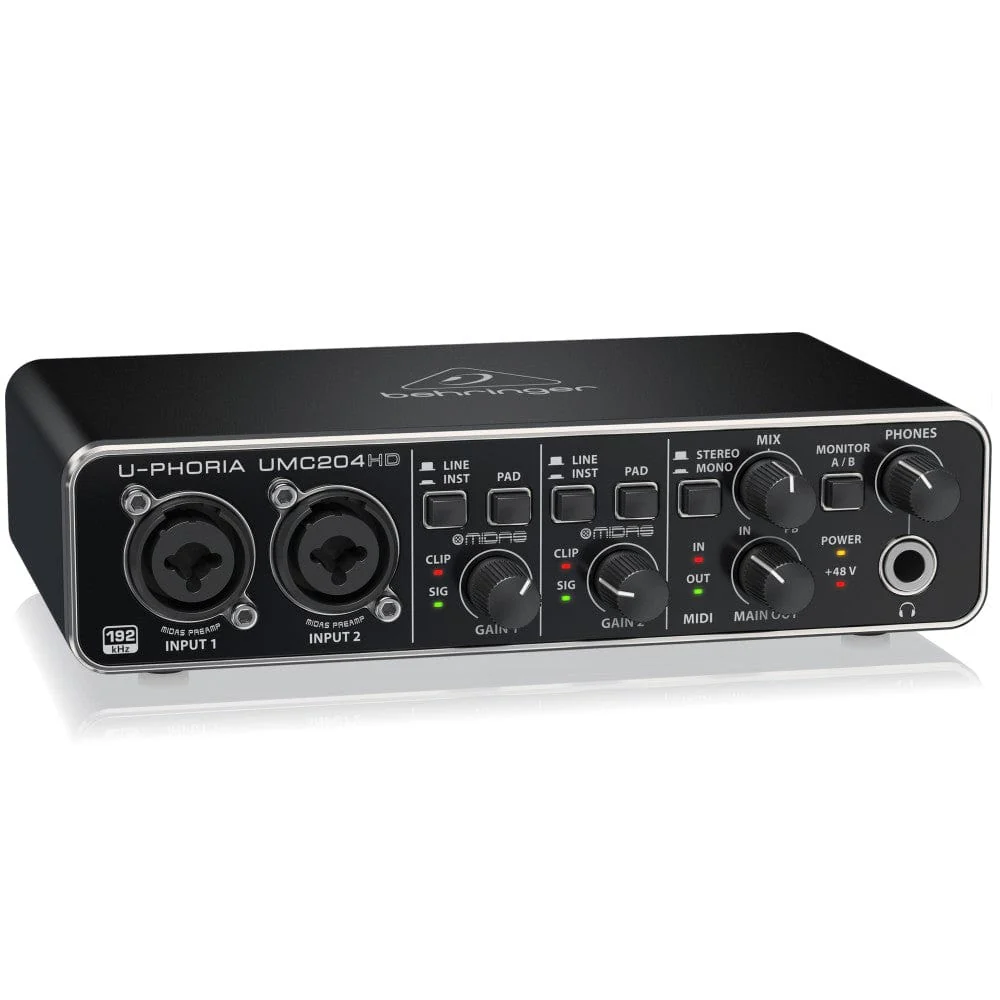 Behringer U-PHORIA UMC204HD 2X4 Audio Interface - Image 3