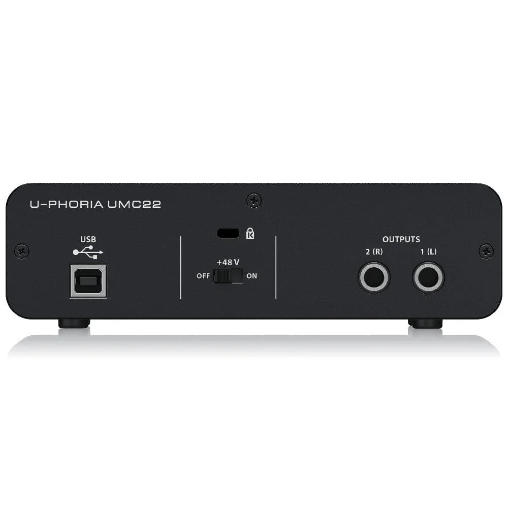 Behringer UMC22 2-Channel USB Audio Interface with Midas Mic Pre Amplifier - Image 4