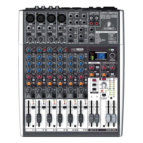 Behringer XENYX X1204USB 12-Channel USB Mixer with Effects