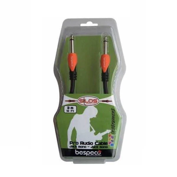 Bespeco TS Mono To TS Mono 6.3mm Male Jack - 3 MTR