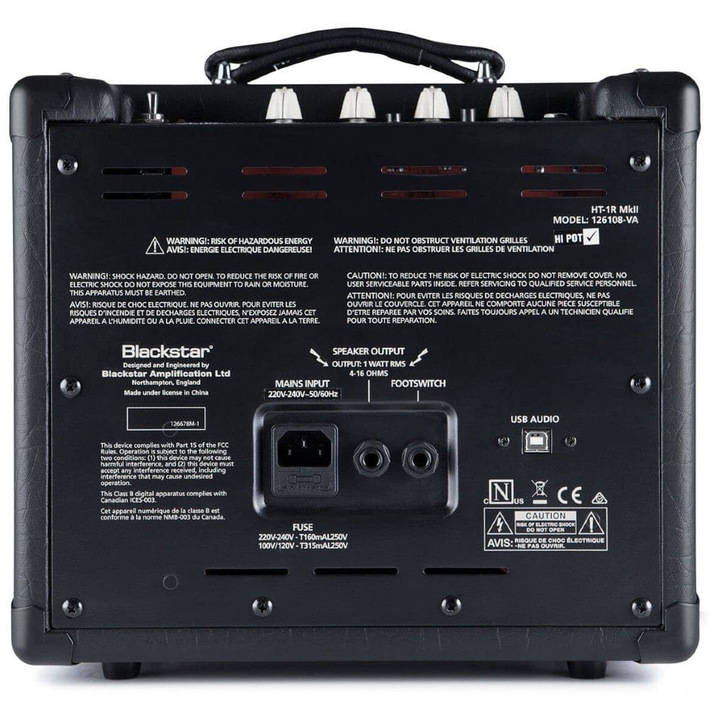 Blackstar HT-1R MkII British Design Valve Combo Guitar Amplifier - Image 4