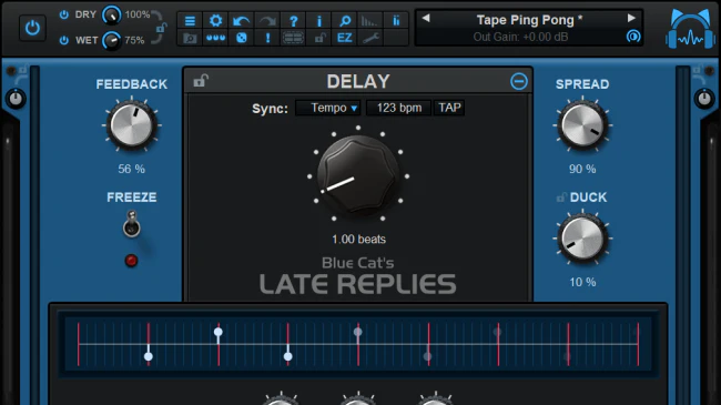 Blue Cat Late Replies Delay Effect – Professional Audio Software & Plugin - Image 4