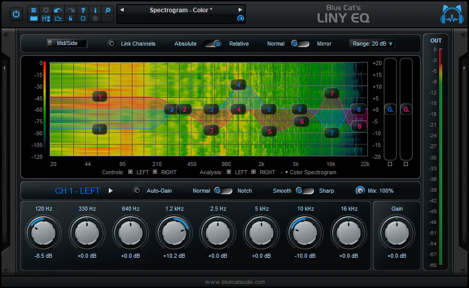 Blue Cat LinyEQ Equalizer – Professional Audio Software & Plugin
