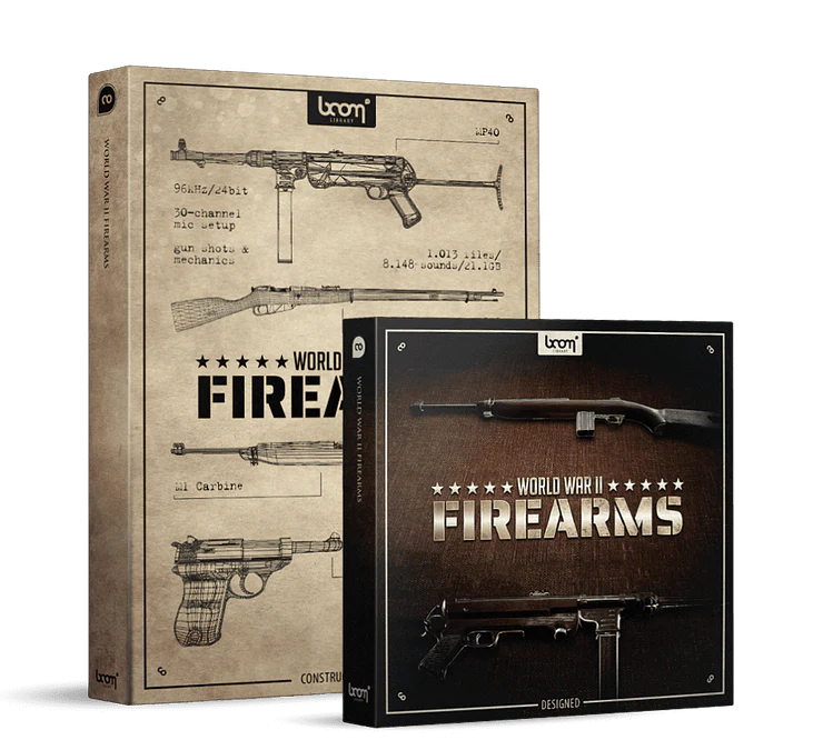 Boom World War II Firearms Bundle: World War II Firearms Sound Effects Bundle – Professional Audio Software & Plugin - Image 2