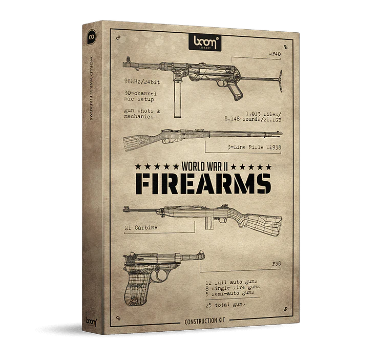 Boom World War II Firearms CK: World War II Firearms Sound Effects – Professional Audio Software & Plugin - Image 2
