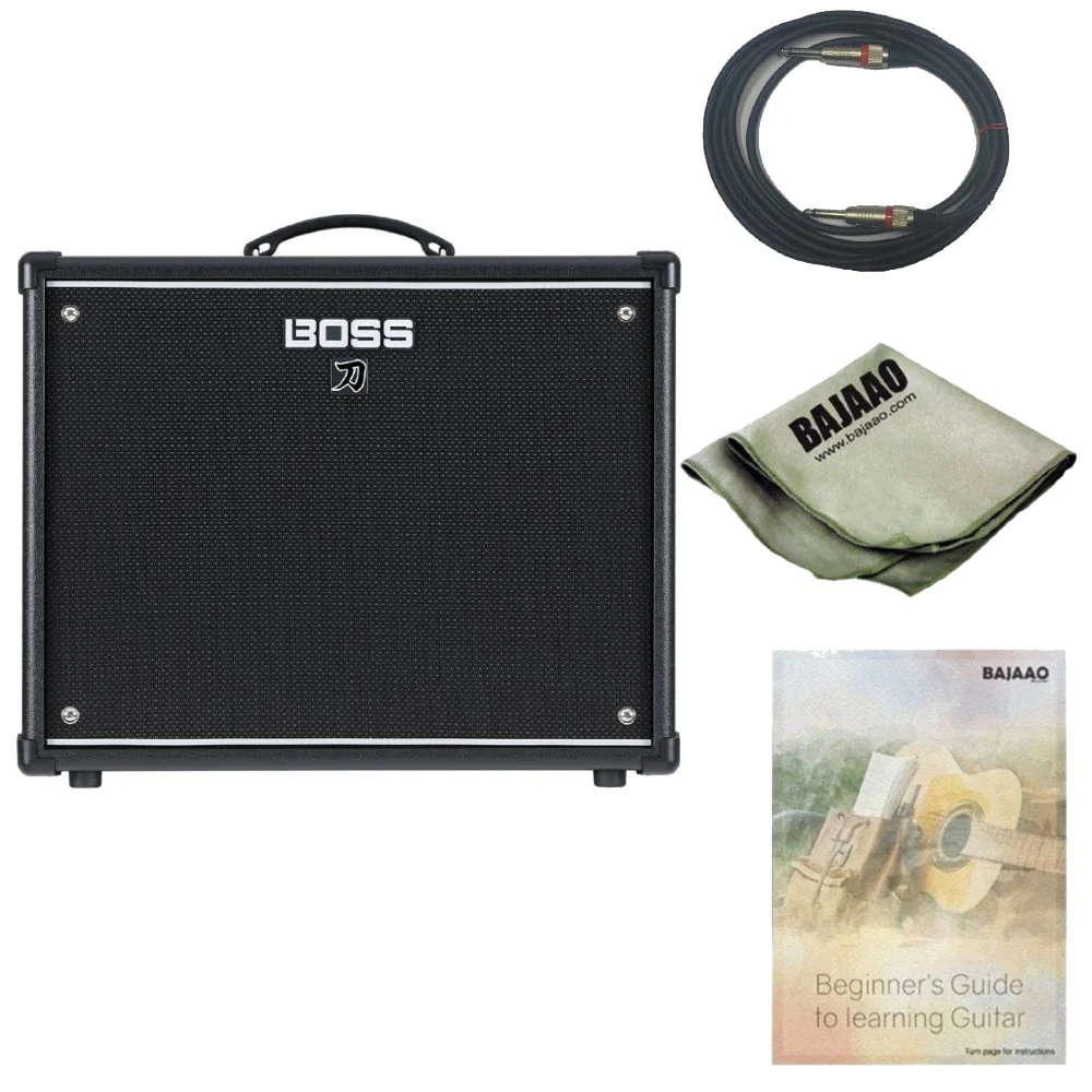 Boss Katana 100 Gen 3 100 Watt 12 Inch Combo Guitar Amplifier with Cable, Polishing Cloth and E-Book