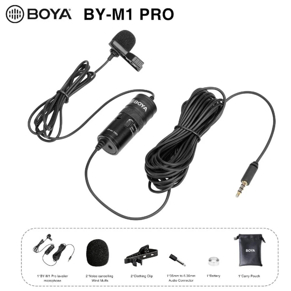 Boya BY-M1 Pro Omnidirectional Lavalier Condenser Microphone - Image 6
