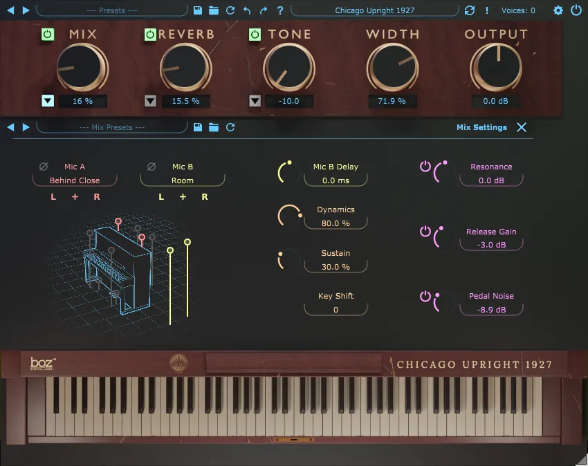 Boz Digital Chicago Upright 1927 Pro: Piano Plugin