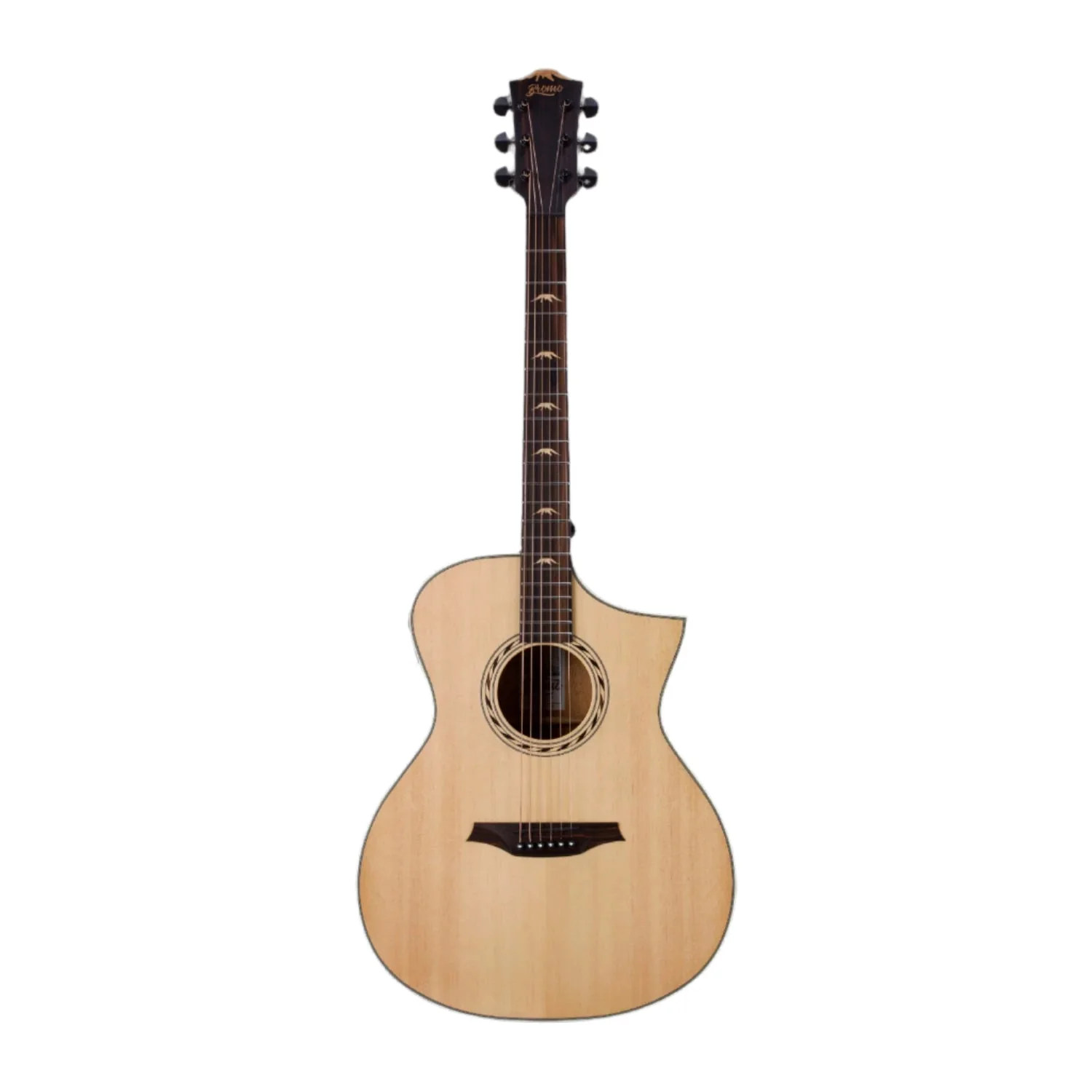 Bromo BAA4CE Appalachian Series Hillside Auditorium 6 String Electro Acoustic Guitar - Image 2