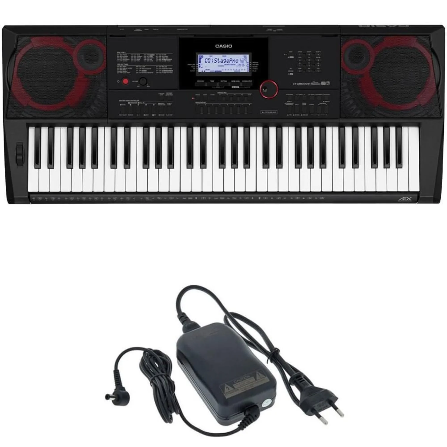 Casio CT-X8000IN 61-Key Portable Keyboard with Adapter