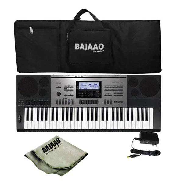 Casio CTK-7300IN Portable Keyboard with Keyboard Gig bag, Polishing Cloth And Power Adapter