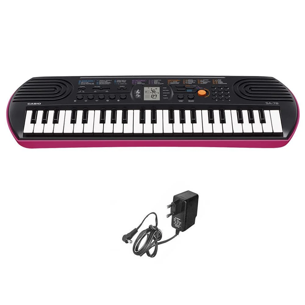 Casio SA78 Kids Mini Portable Keyboard With Adapter