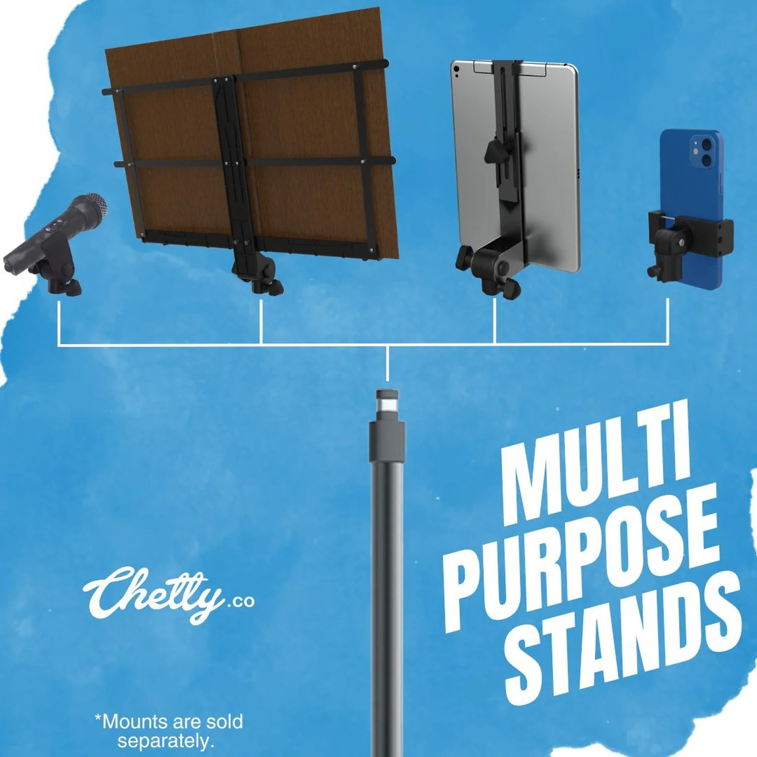 Chetty GA6 A-Type Foldable Guitar Stand - Image 6