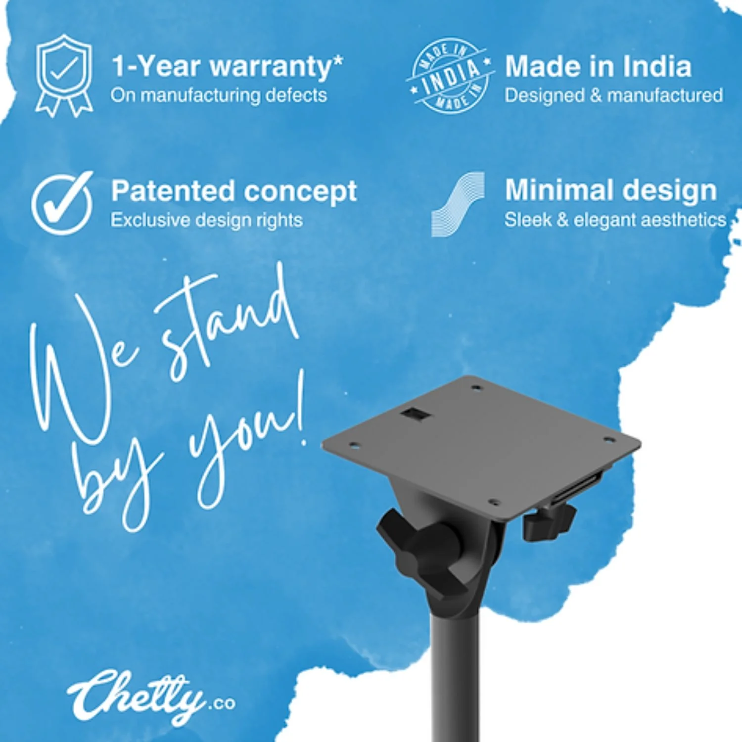 Chetty PS1 Collapsible Octapad Stand with Detachable Plate - Image 4