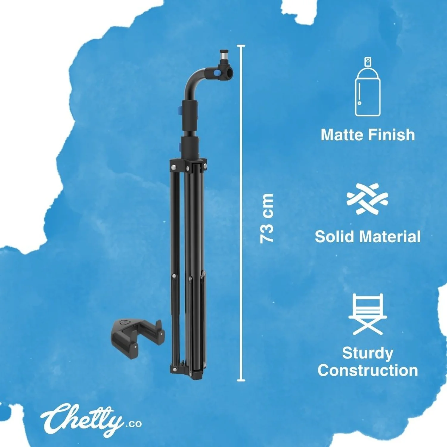 Chetty ST4 Single Guitar Stand with Detachable Guitar Mount and Safety Lock - Image 4