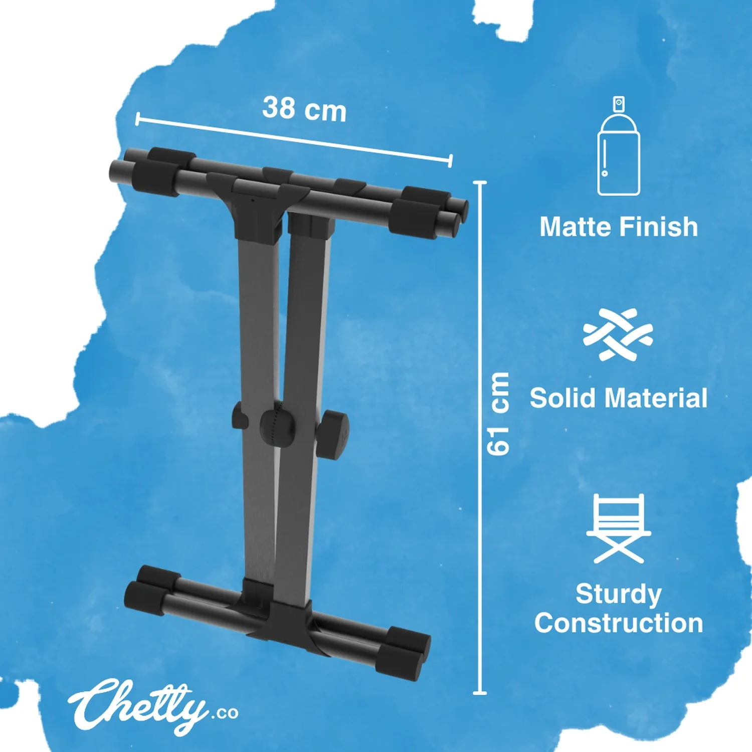 Chetty TT111 Mini Professional X Type Keyboard Stand - Image 5