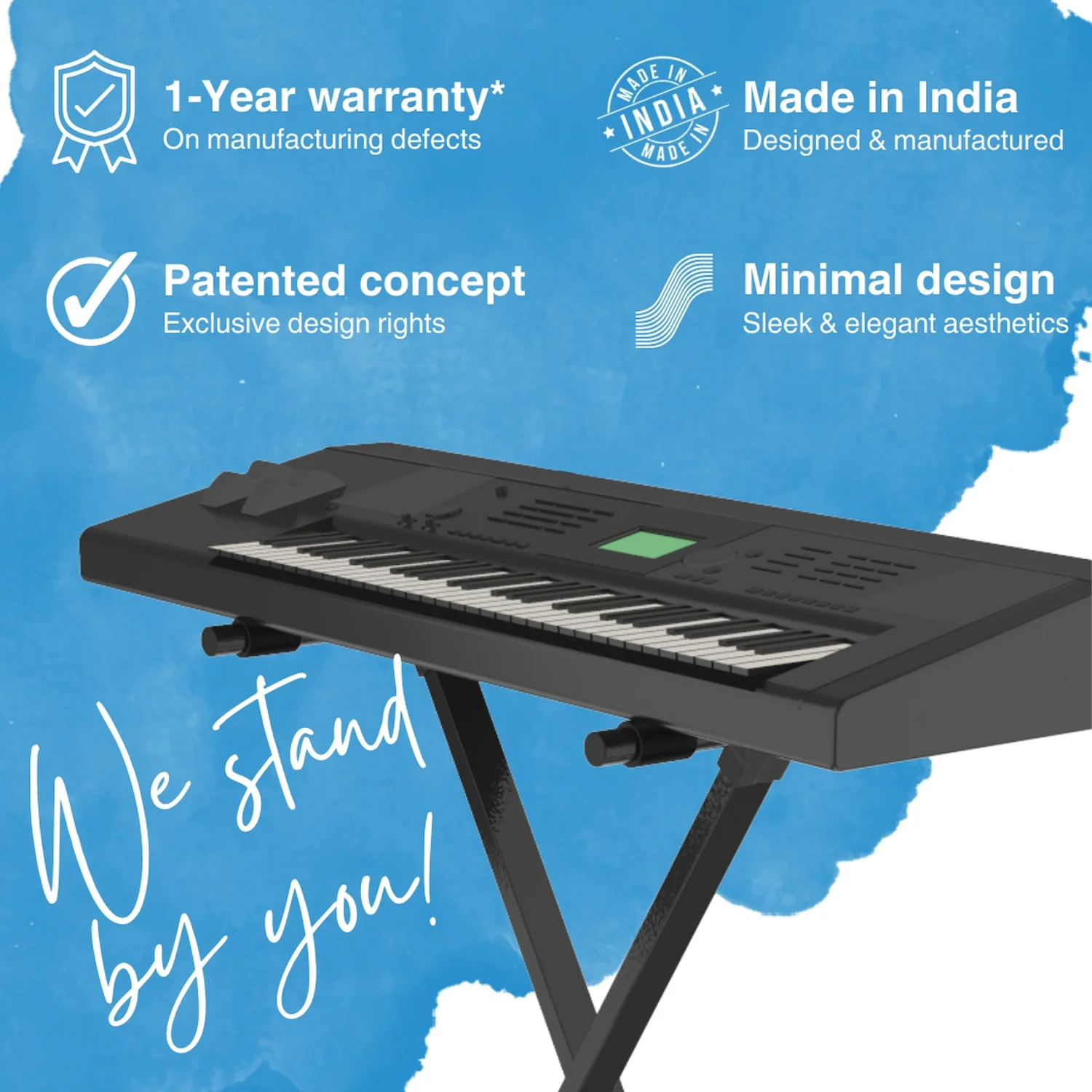 Chetty TT111 Mini Professional X Type Keyboard Stand - Image 6