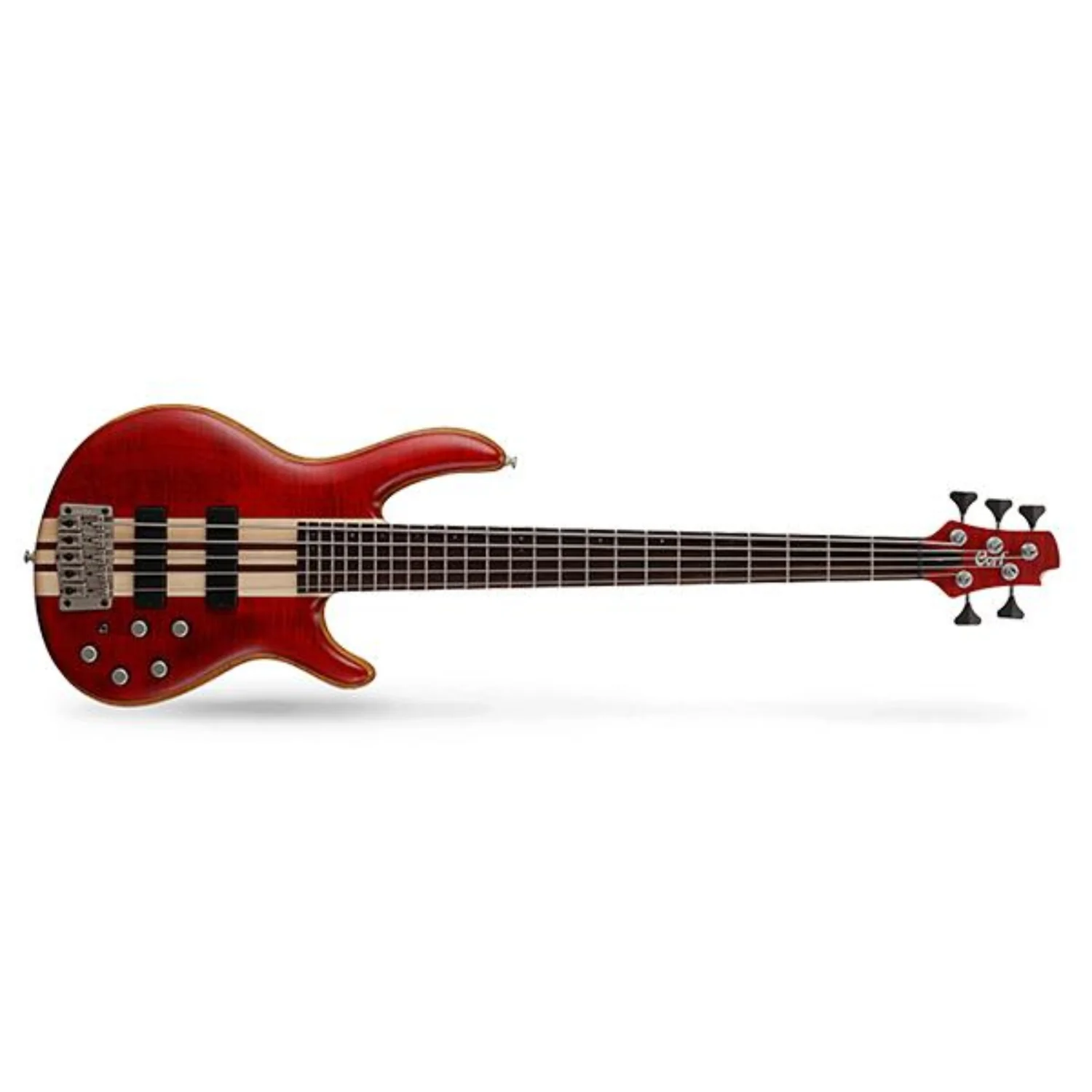 Cort A5 PLUS FMMH 5 String Bass Guitar - Panga Panga Fretboard