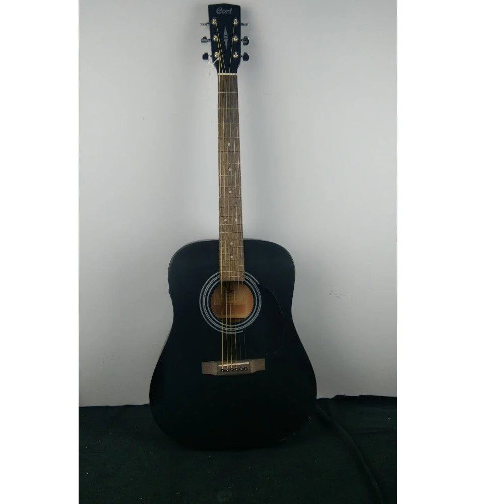 Cort AD810E Dreadnought Electro Acoustic Guitar - Black Satin - Open Box B Stock - Image 10