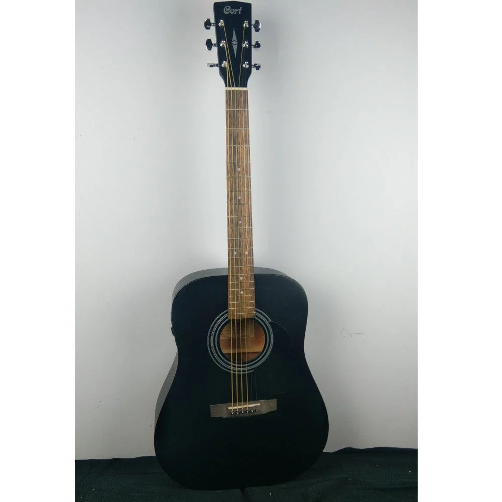 Cort AD810E Dreadnought Electro Acoustic Guitar - Black Satin - Open Box B Stock - Image 14