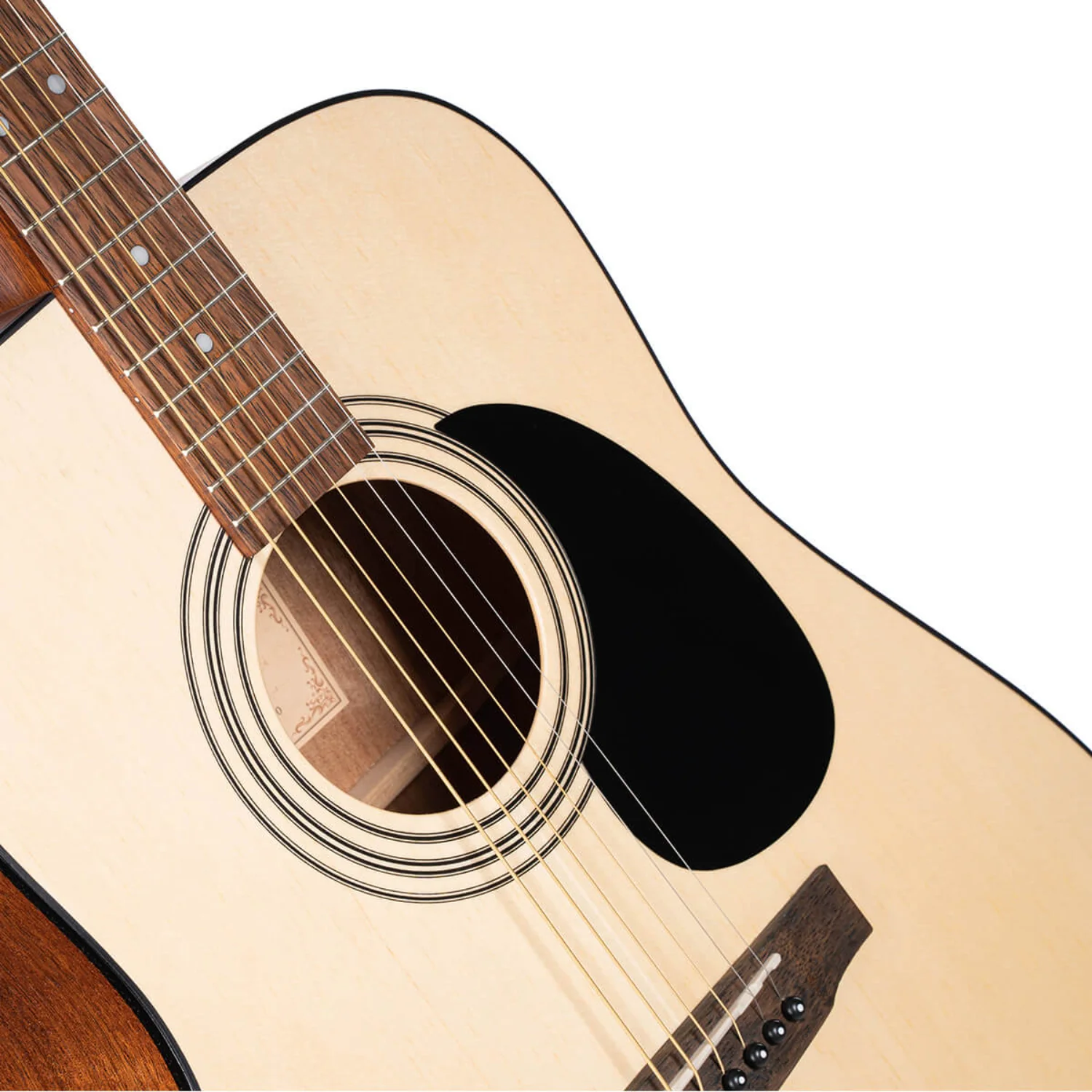 Cort AD810LH-OP Dreadnought Left Handed Acoustic Guitar - Open Pore - Open Box - Image 2
