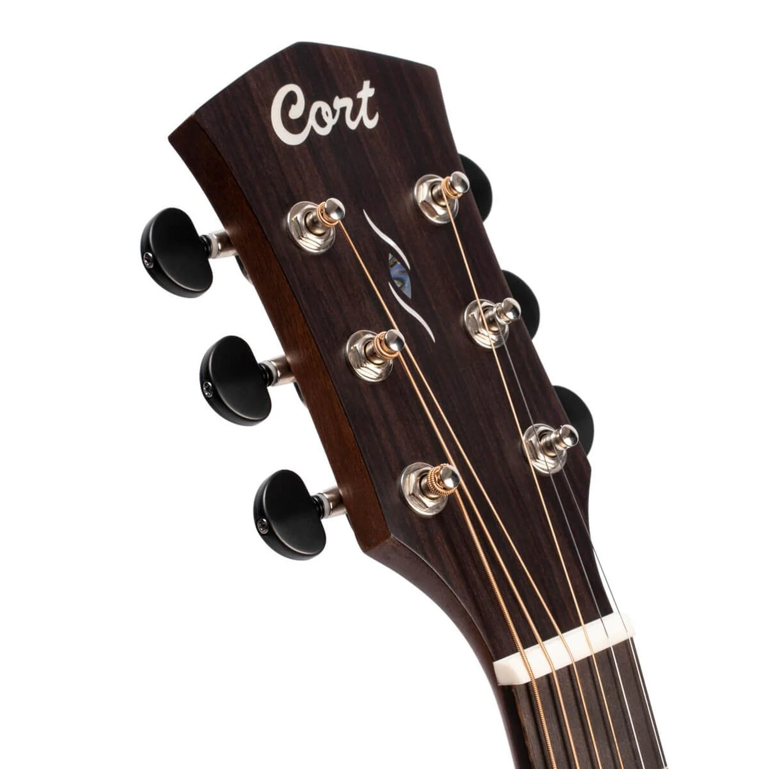Cort Core OC Spruce 6-Strings Electro Acoustic Guitar With Bag- Open Pore Trans Black - Image 10