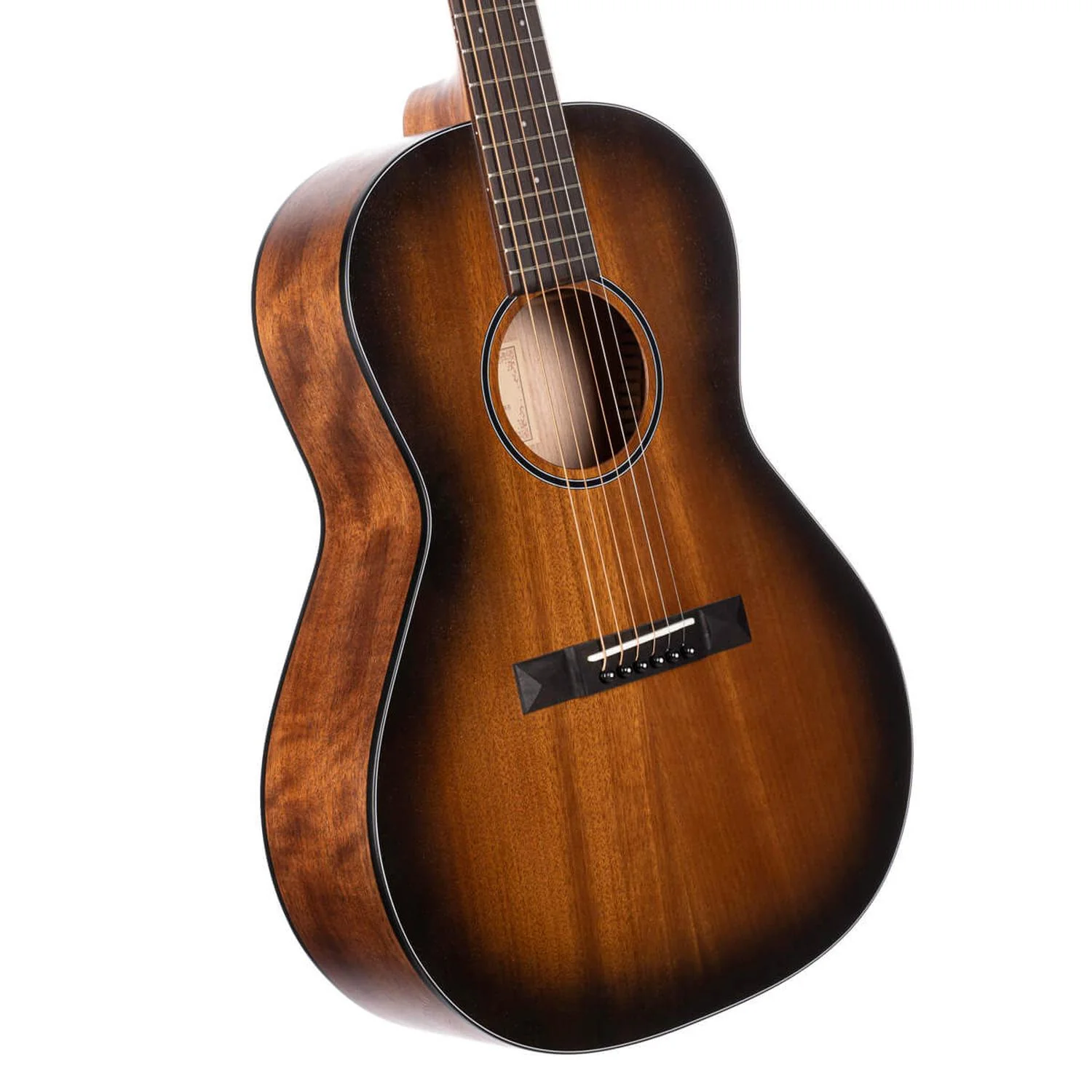 Cort Core Series PE Mahogany 6-Strings Electro Acoustic Guitar With Bag- Open Pore Black Burst - Image 2